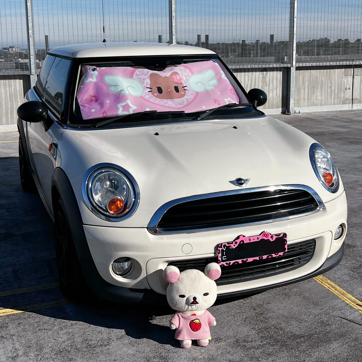 TAN ANGEL CAR SUNSHADE