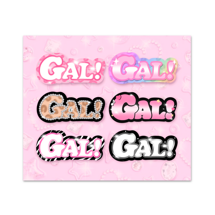 GAL DECAL STICKER SET