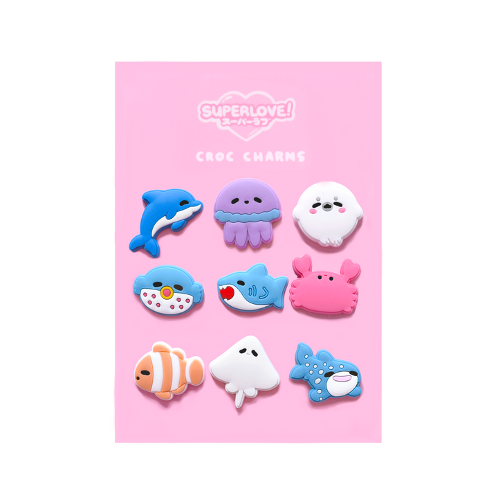 SEA CREATURES SHOE CHARMS