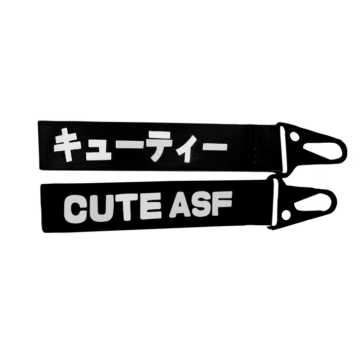 CUTE ASF LANYARD (BLACK)