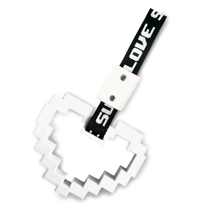 WHITE '8-BIT HEART' TSURIKAWA