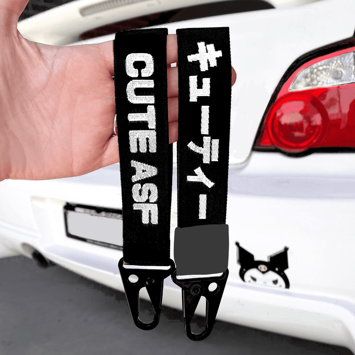 CUTE ASF LANYARD (BLACK)